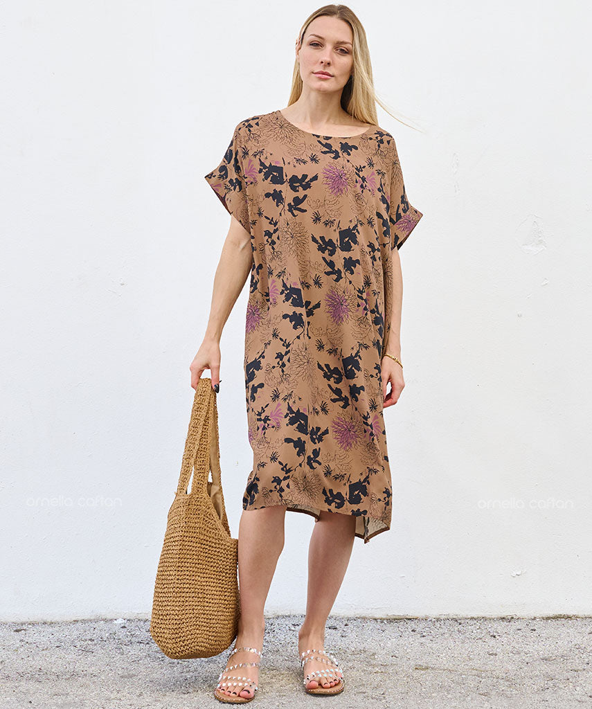 Robe Courte Décontractée à Poches – Ornella Caftan™