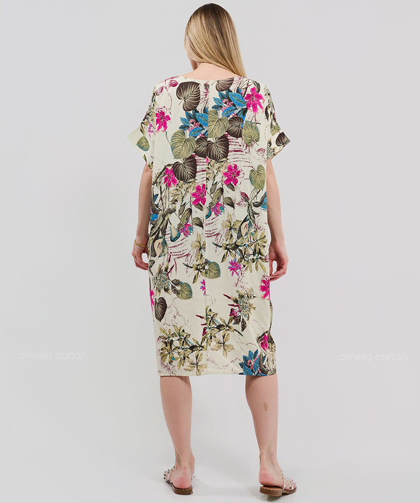 Robe Courte Décontractée à Poches – Ornella Caftan™