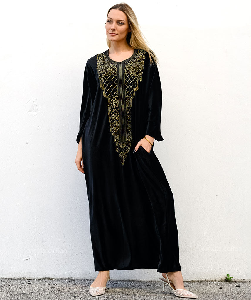 Caftan en velours chaud et douillet - Ornella Caftan™