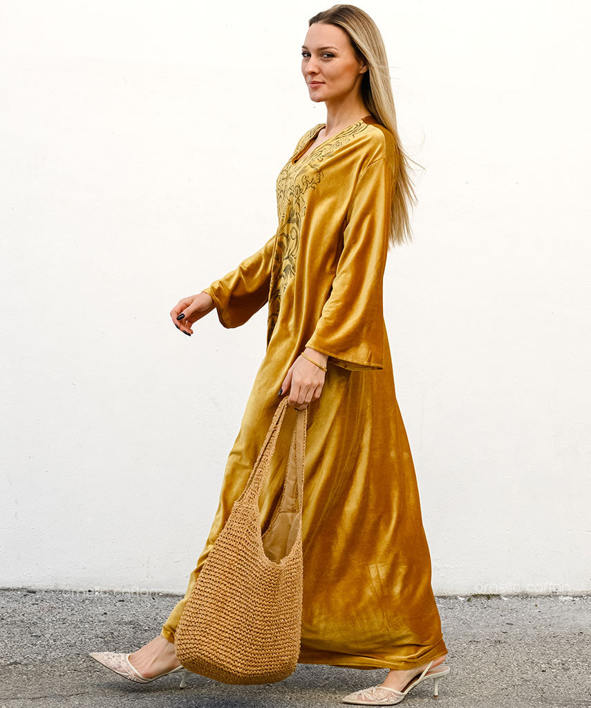Caftan en velours chaud et douillet - Ornella Caftan™