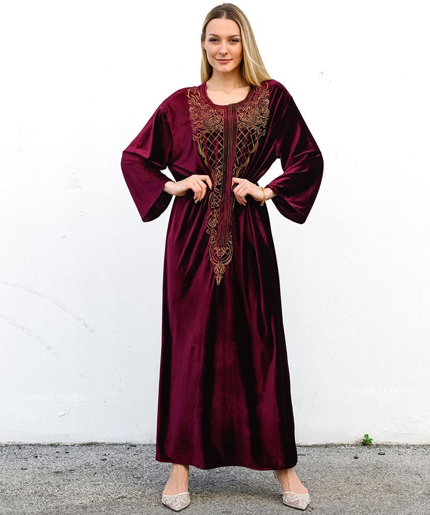 Caftan en velours chaud et douillet - Ornella Caftan™