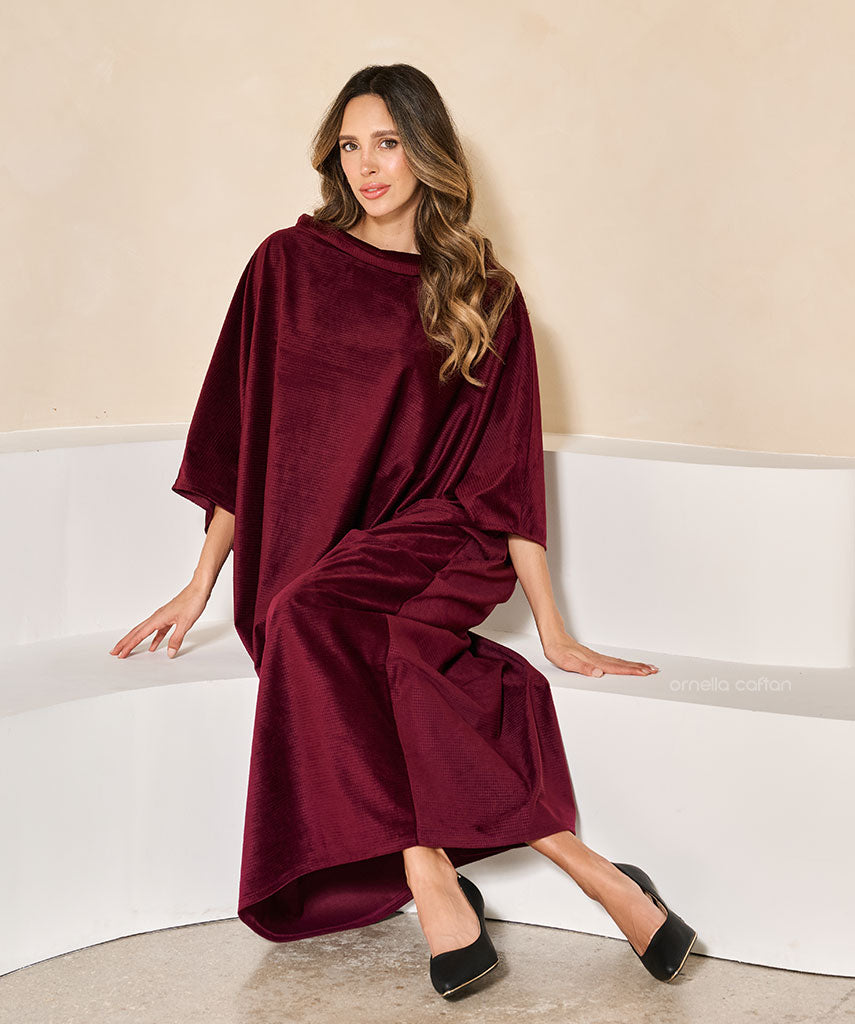 Caftan en velours chaud et douillet - Ornella Caftan™