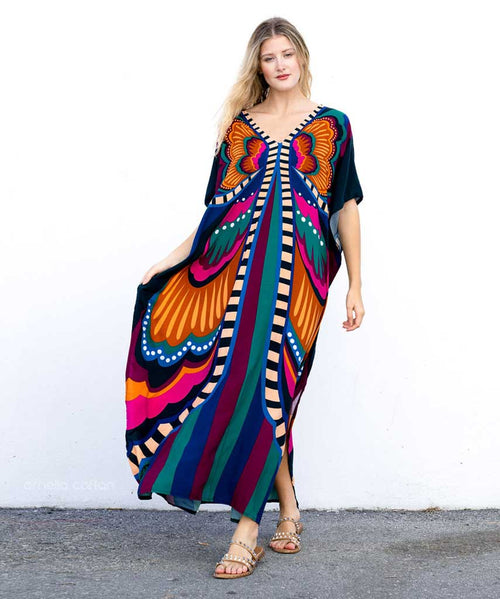Caftan Cover Up in Pluma Orla